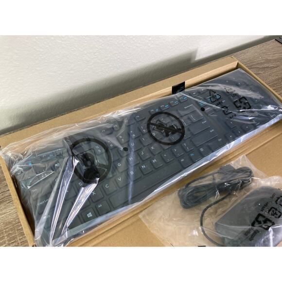 Dell Wired USB Keyboard and Mouse Bundle Black Slim Quiet Keys‎ - Picture 4 of 10